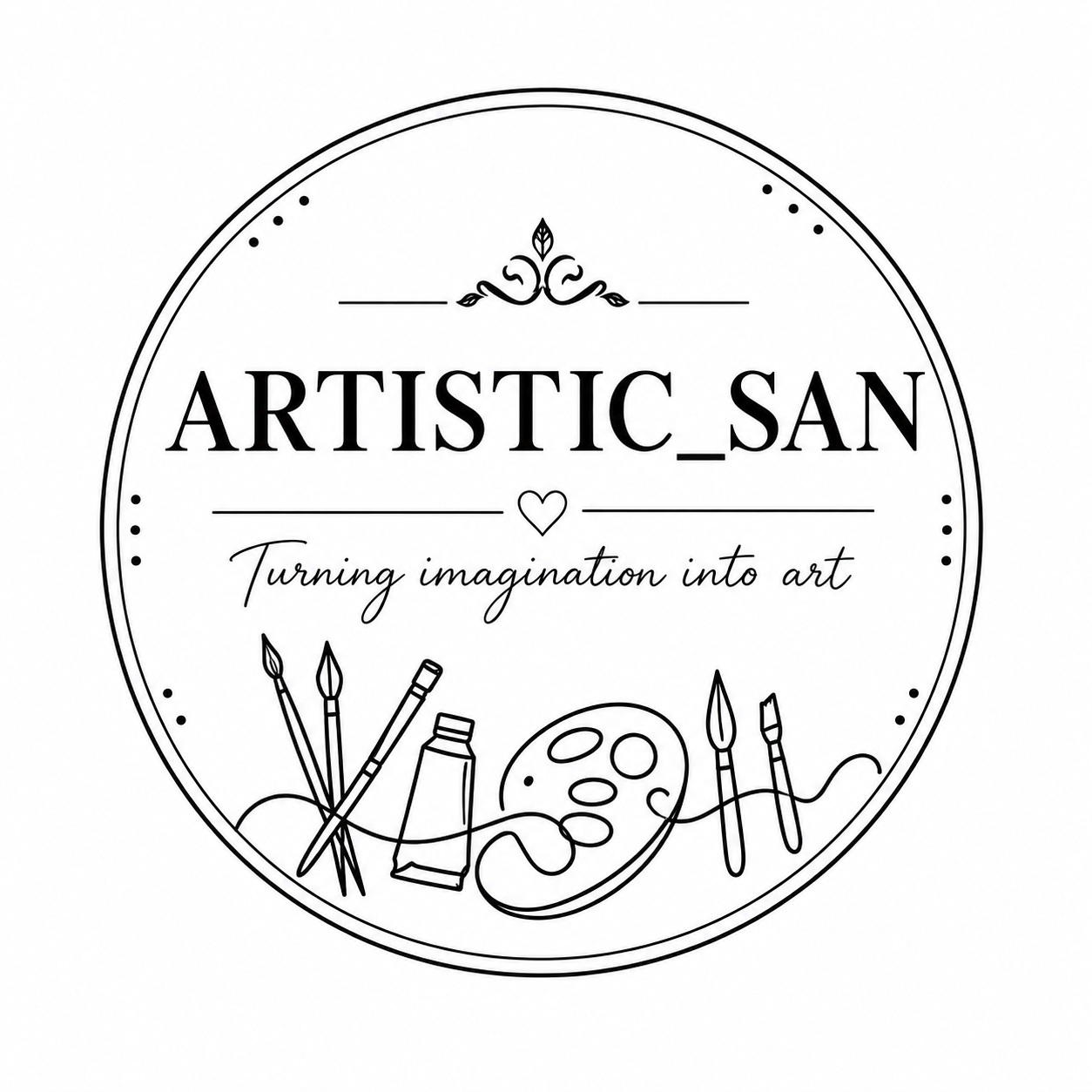 Artistic San Creative Emblem