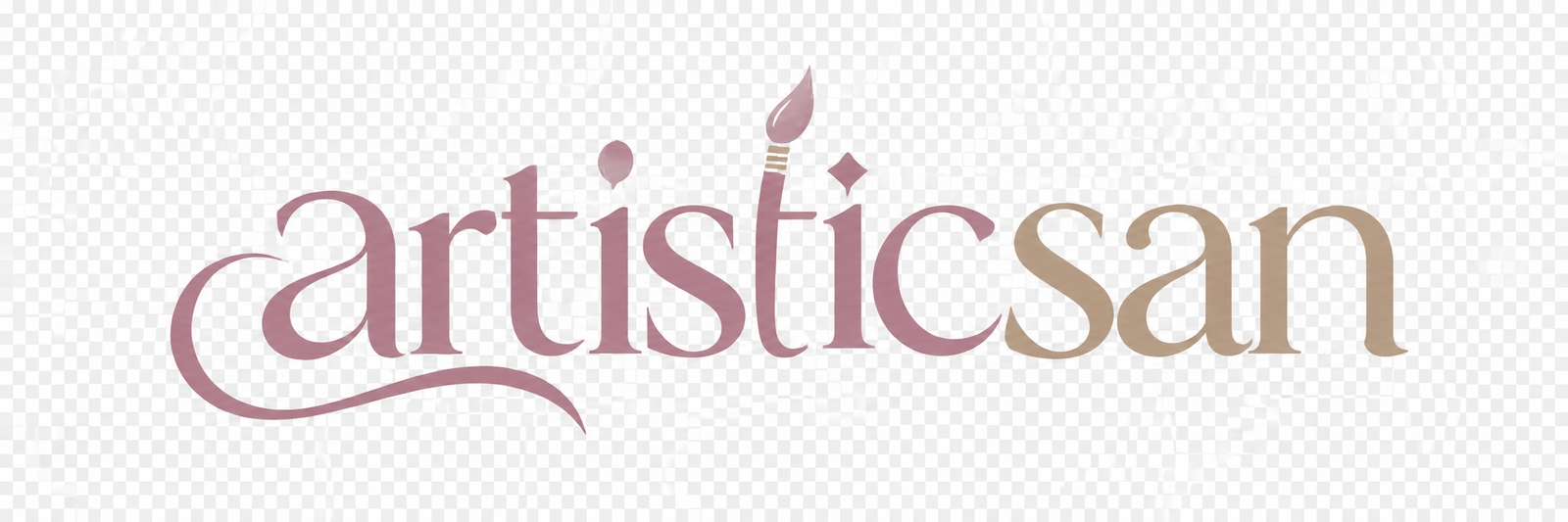 Artistican Mauve Brush Logo